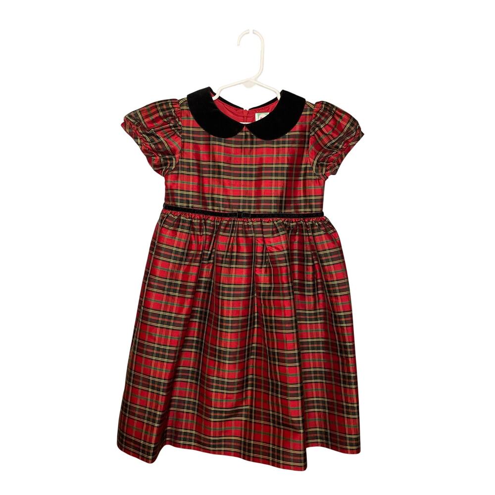 Vintage Gymboree Girl's Plaid Holiday Dress Size M